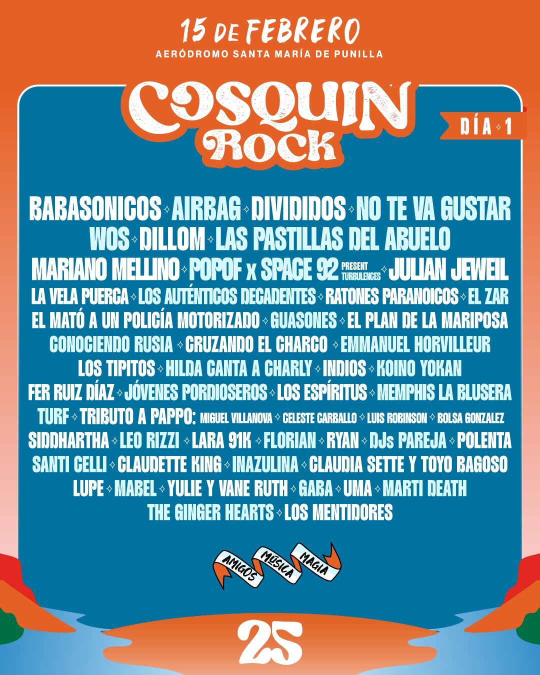 Cosquín Rock y su grilla día por día.