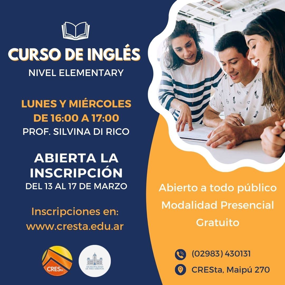 Taller de inglés en Cresta