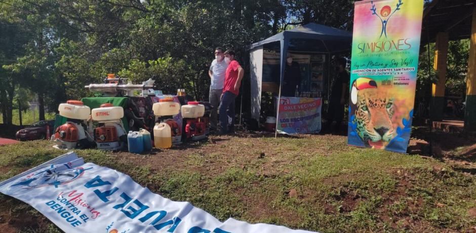 Eldorado: inició esta jornada una nueva campaña contra el dengue.