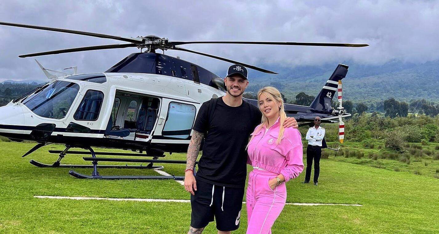 Wanda Nara y Mauro Icardi escogieron África para festejar su aniversario.