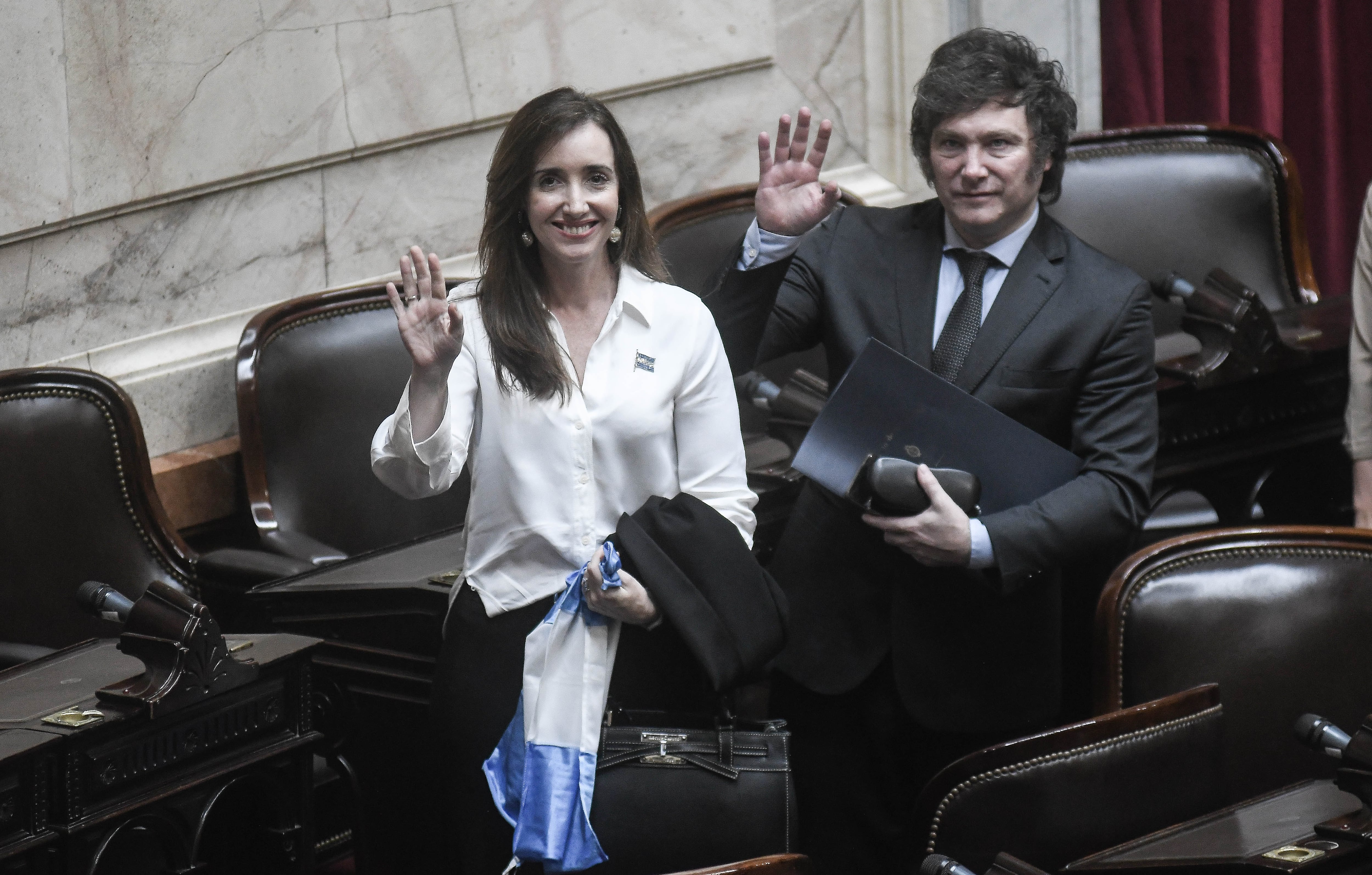 Asamblea legislativa por la formula presidencial Javier Milei y Victoria Villarruel en la cámara de Diputados
Congreso, Argentina
Foto Federico Lopez Claro