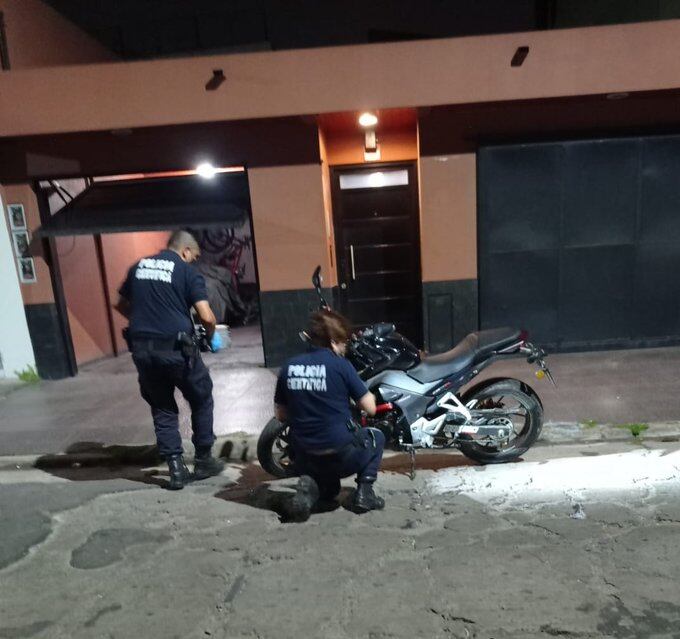 El lugar donde ocurrió el asesinato de Rodrigo Becker.