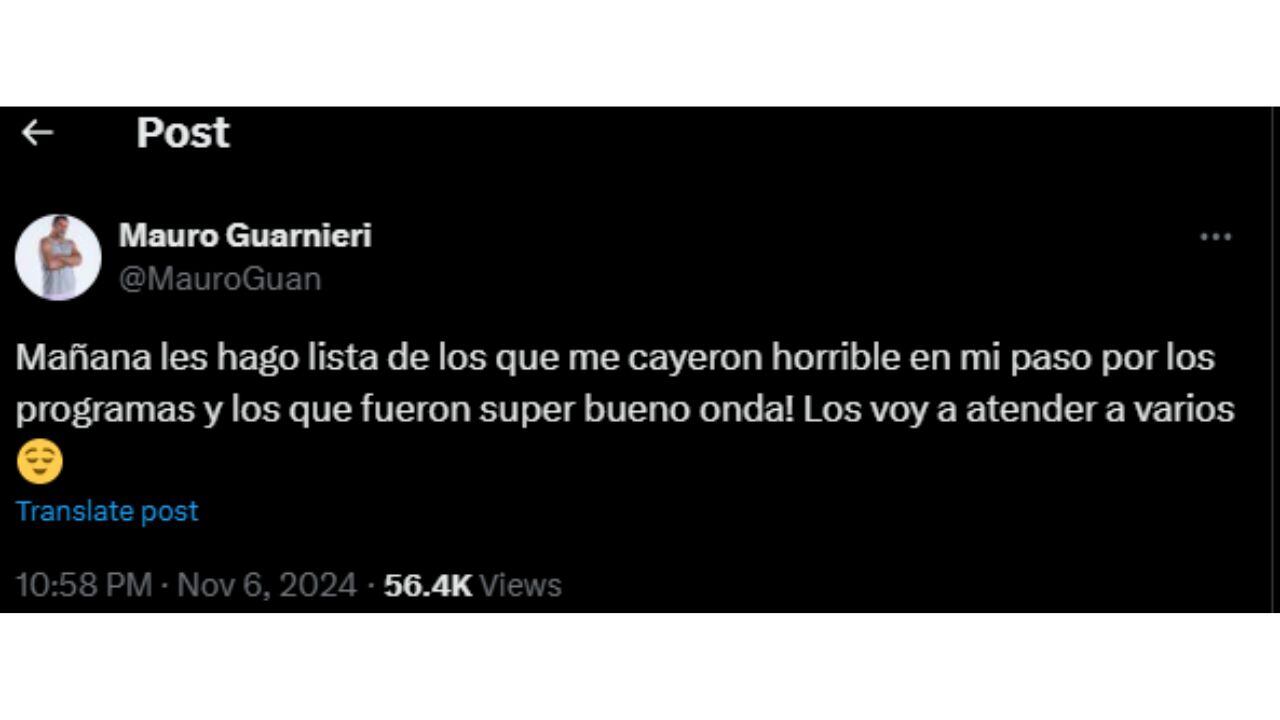 El anticipo de Mauro en contra de los periodistas.