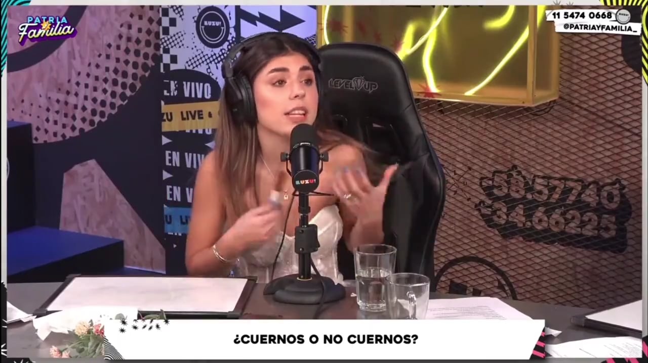 Camila Mayan en el programa de Streaming. Foto: Web.