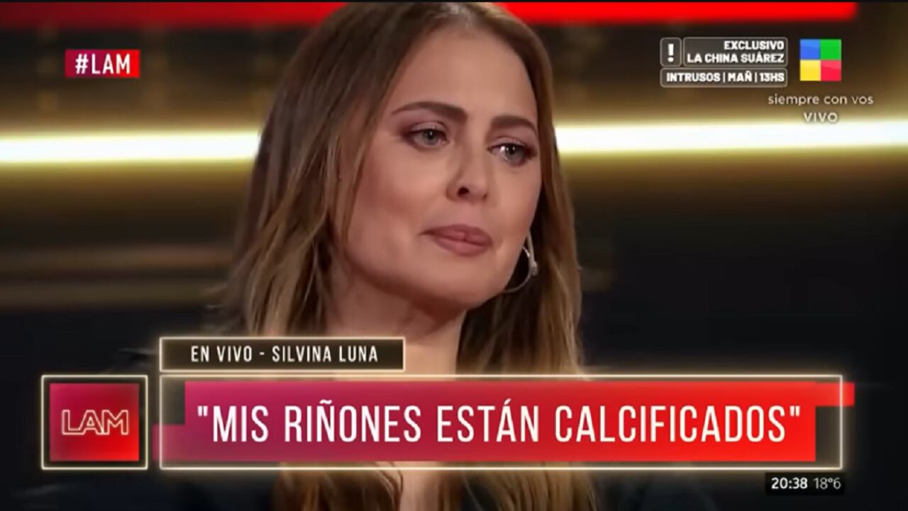 Silvina Luna se había quebrado al hablar de su estado de salud.