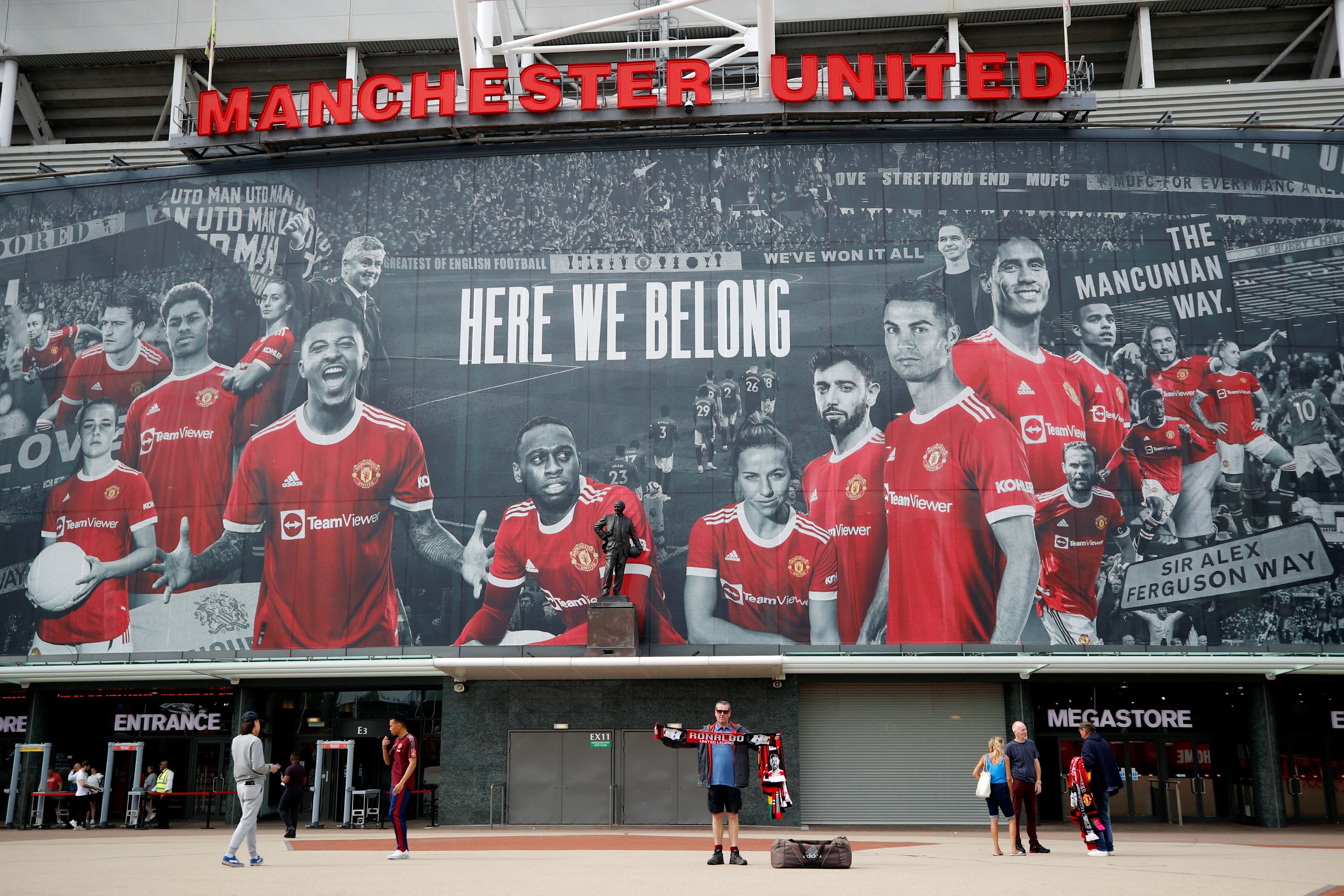 Cristiano Ronaldo, destacado en Old Trafford entre los cracks del Manchester United.