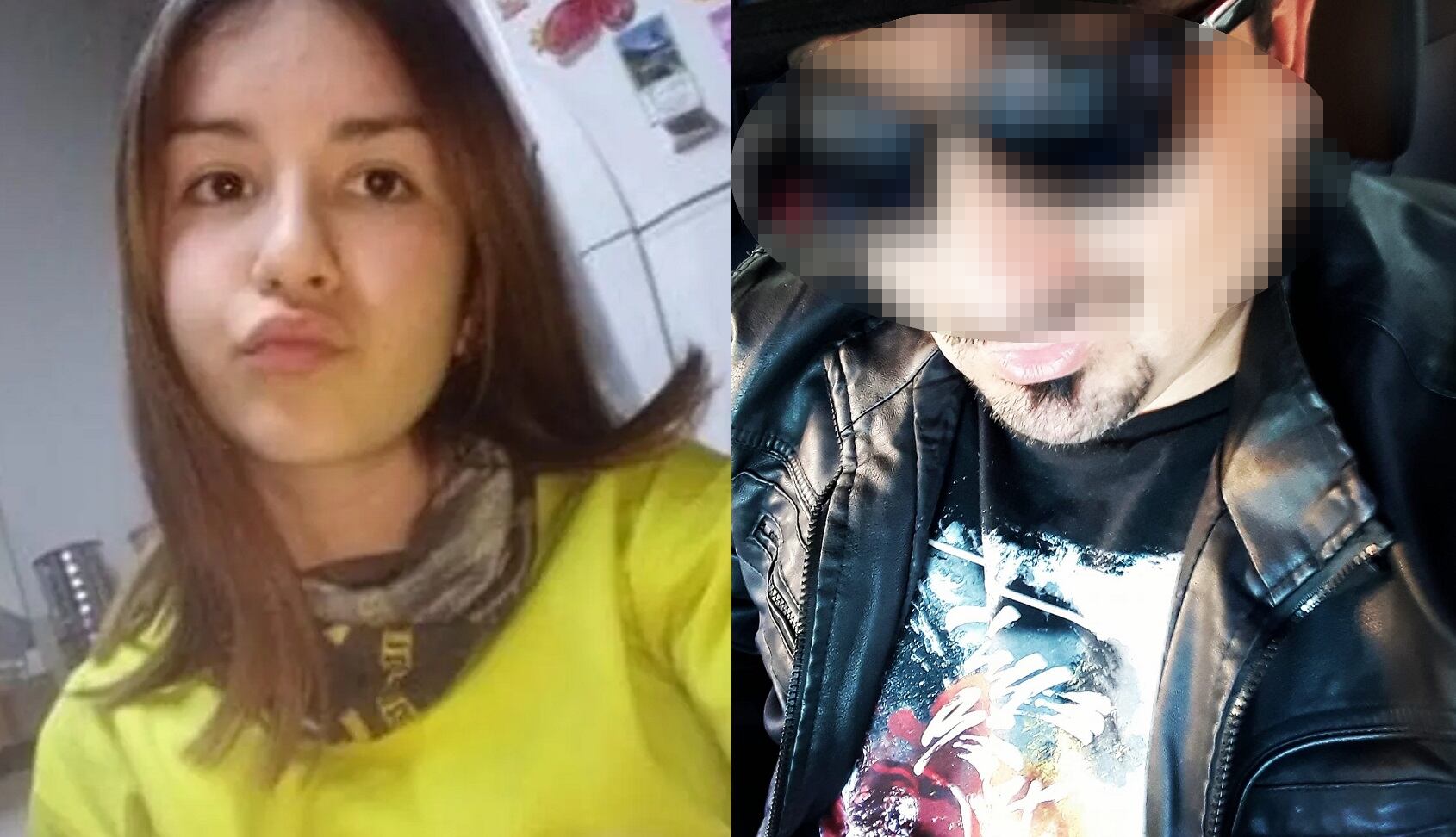 A la izquierda, Florencia Romano, la joven desaparecida. A la derecha, Pablo Arancibia, uno de los detenidos por su desaparición.