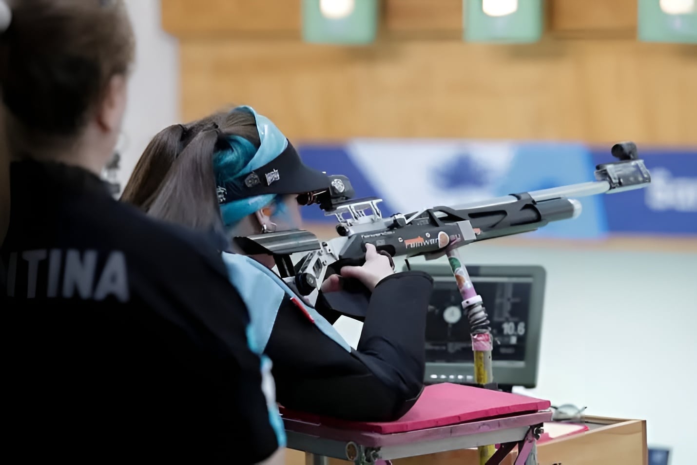 María Laura Belvedere, medallista cordobesa en tiro adaptado.