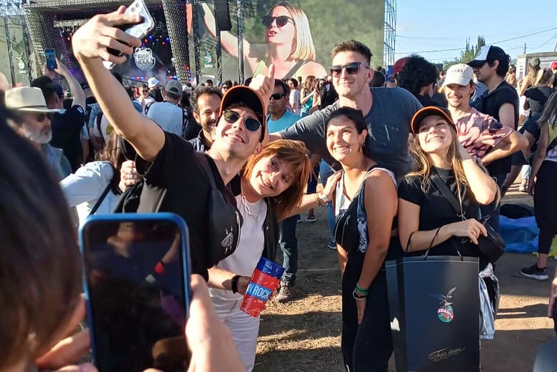 Patricia Bullrich en el Cosquín Rock. (La Voz)