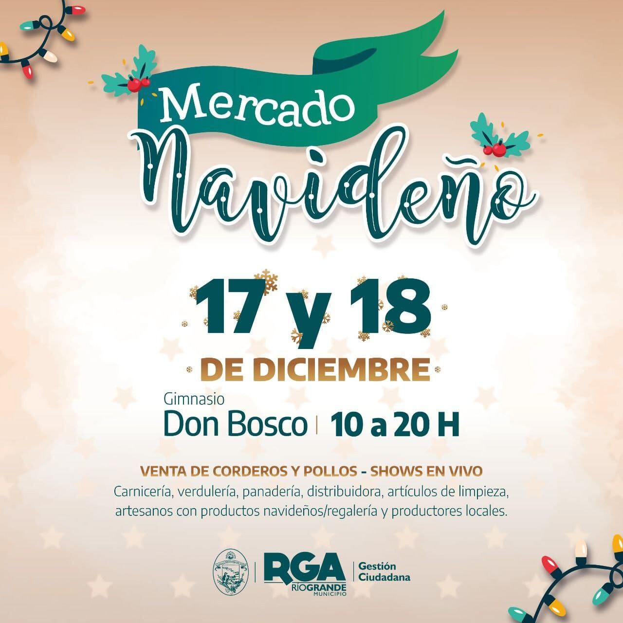 Se realizará el Mercado Navideño el fin de semana.