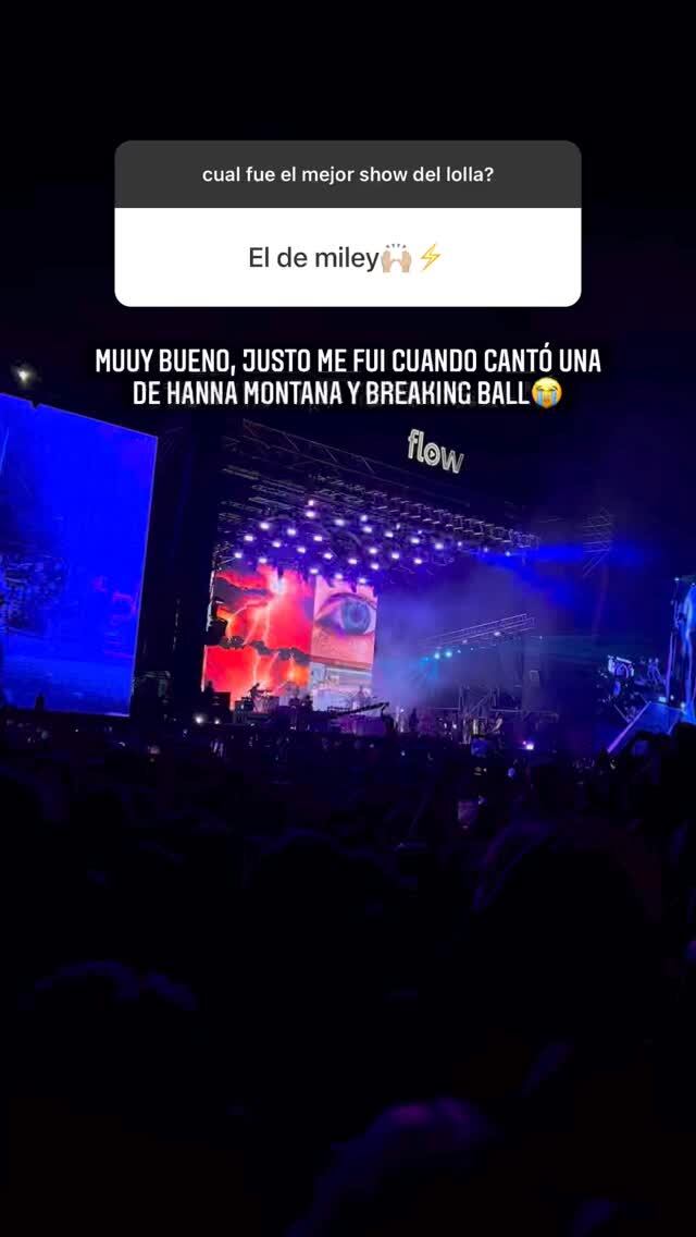 El percance de Martita Fort durante el Lollapalooza Argentina 2022.