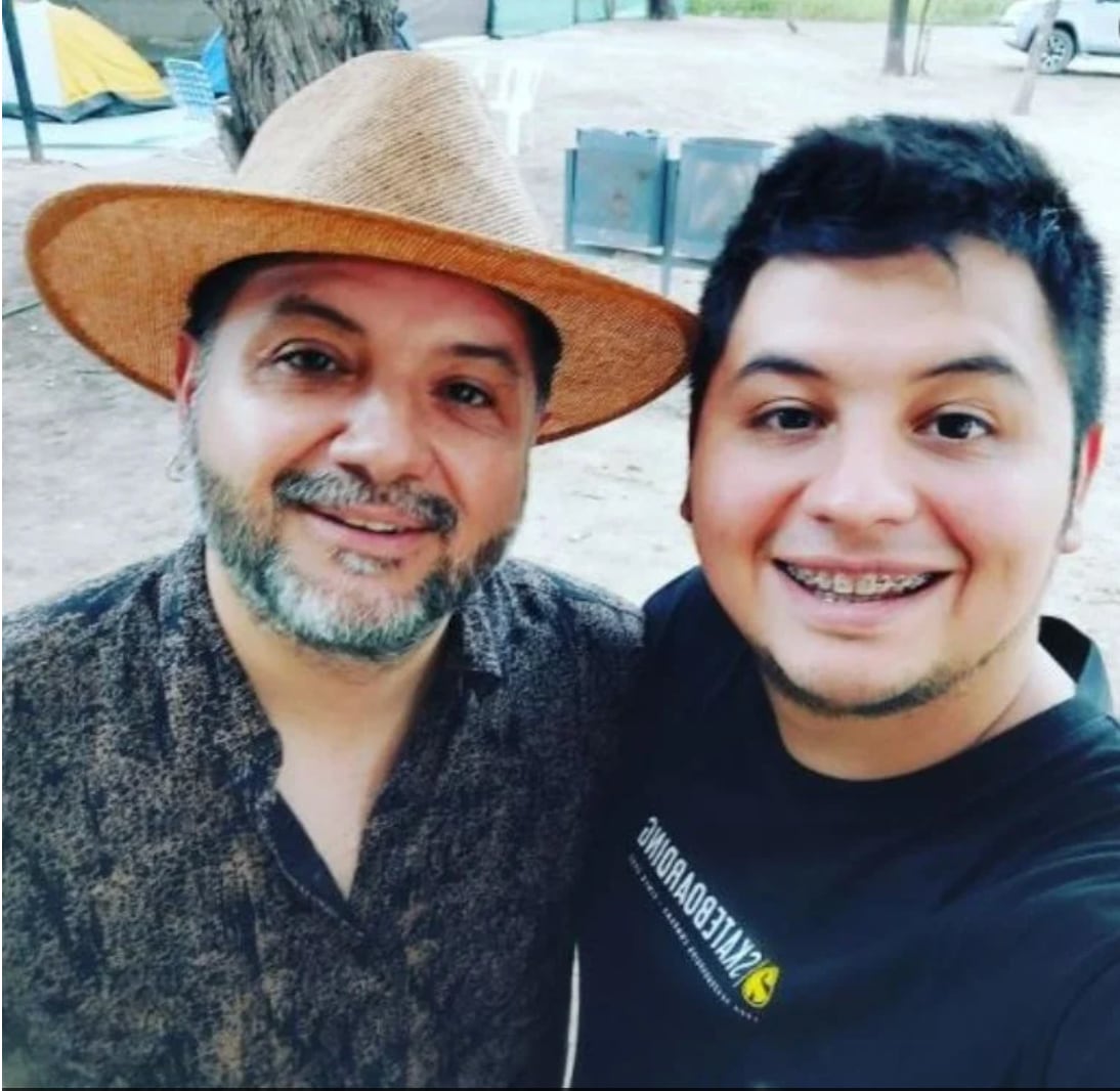 Jorge Rojas y su hijo Nicolás.