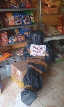 La foto de la estrategia del comerciante de La Plata.