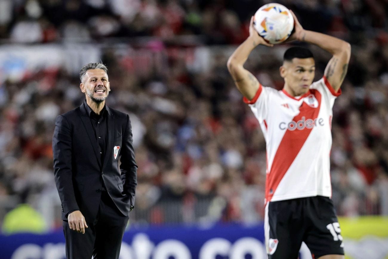 Martín Demichelis habló luego de la victoria por 2-0 de River ante Nacional de Uruguay, por la segunda fecha del Grupo H en la Copa Libertadores. (Fotobaires)