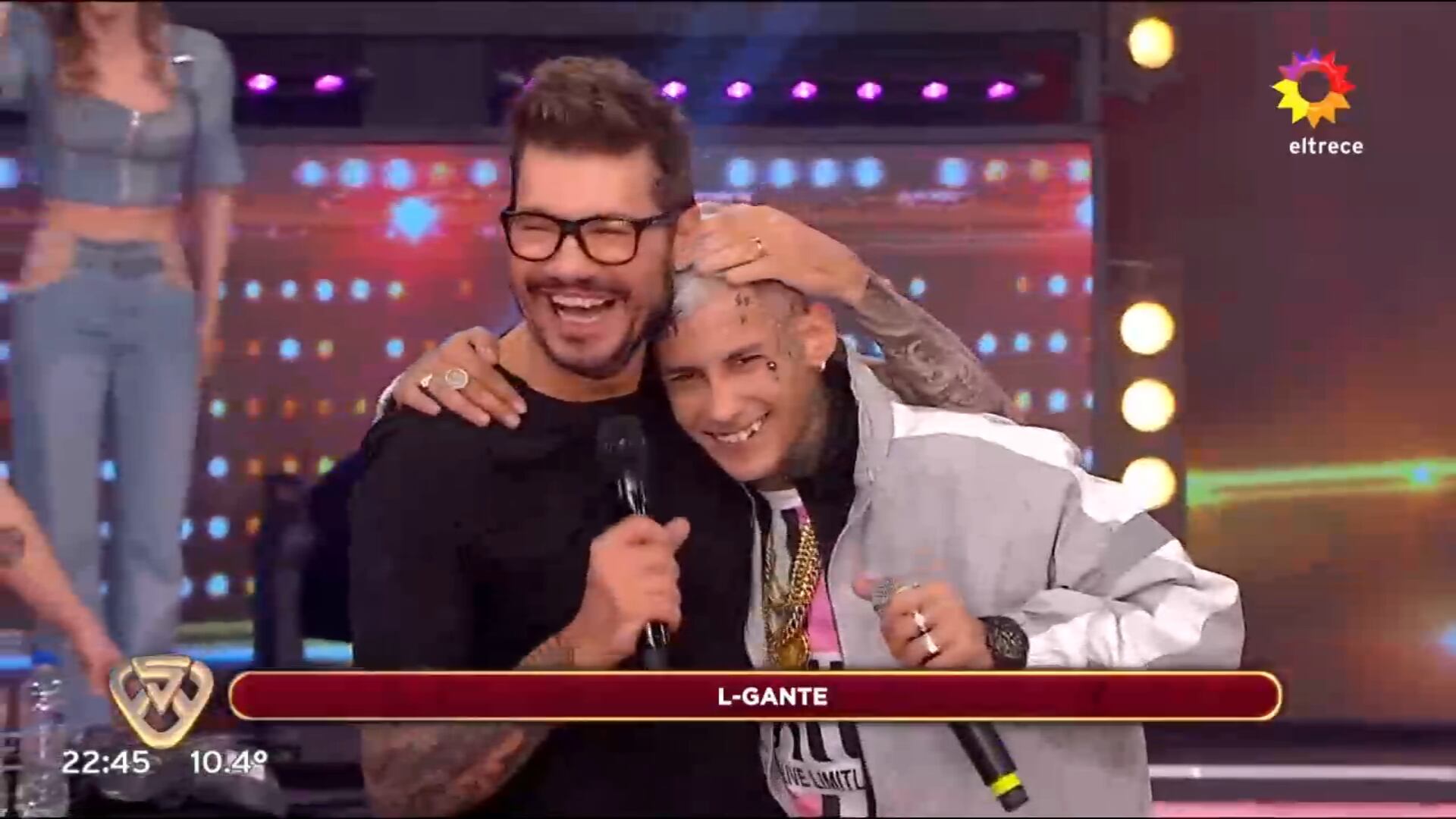 L-Gante con Marcelo Tinelli