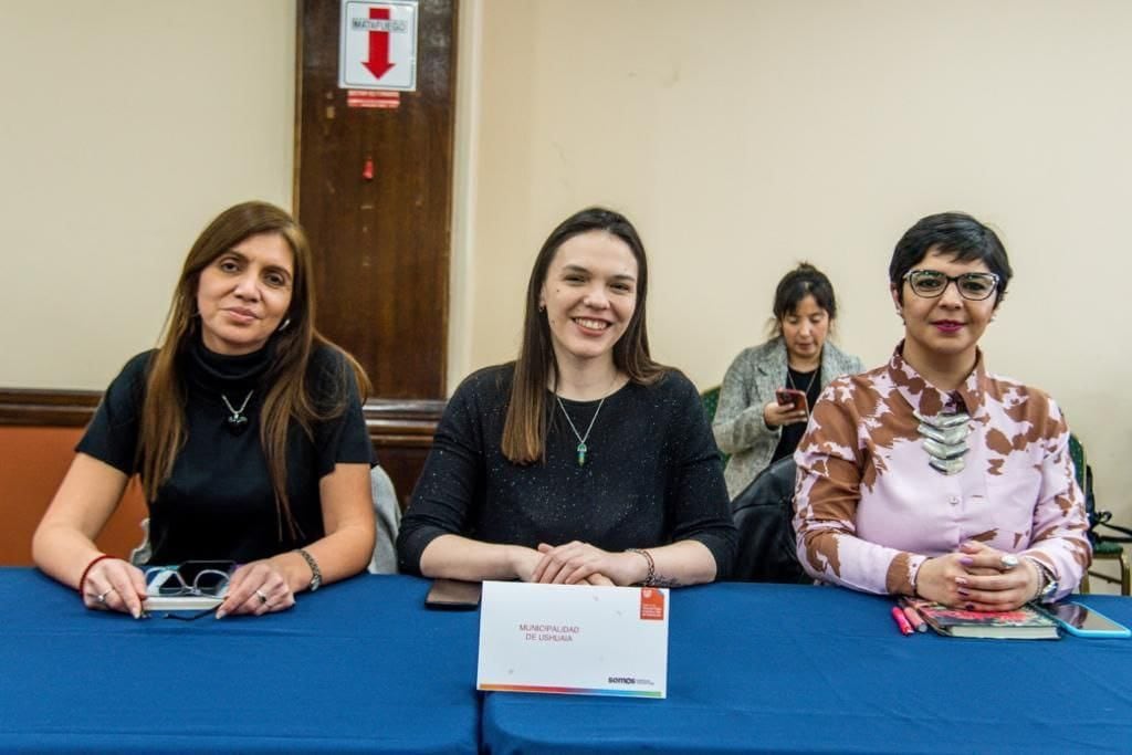 Borré, Aldalla y Garay en la reunión para la conformación de la Red Territorial Contra La Violencia Laboral.