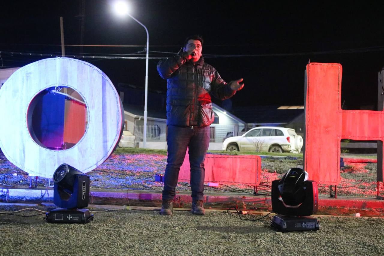 Inauguraron un cartel corpóreo en la entrada de Tolhuin