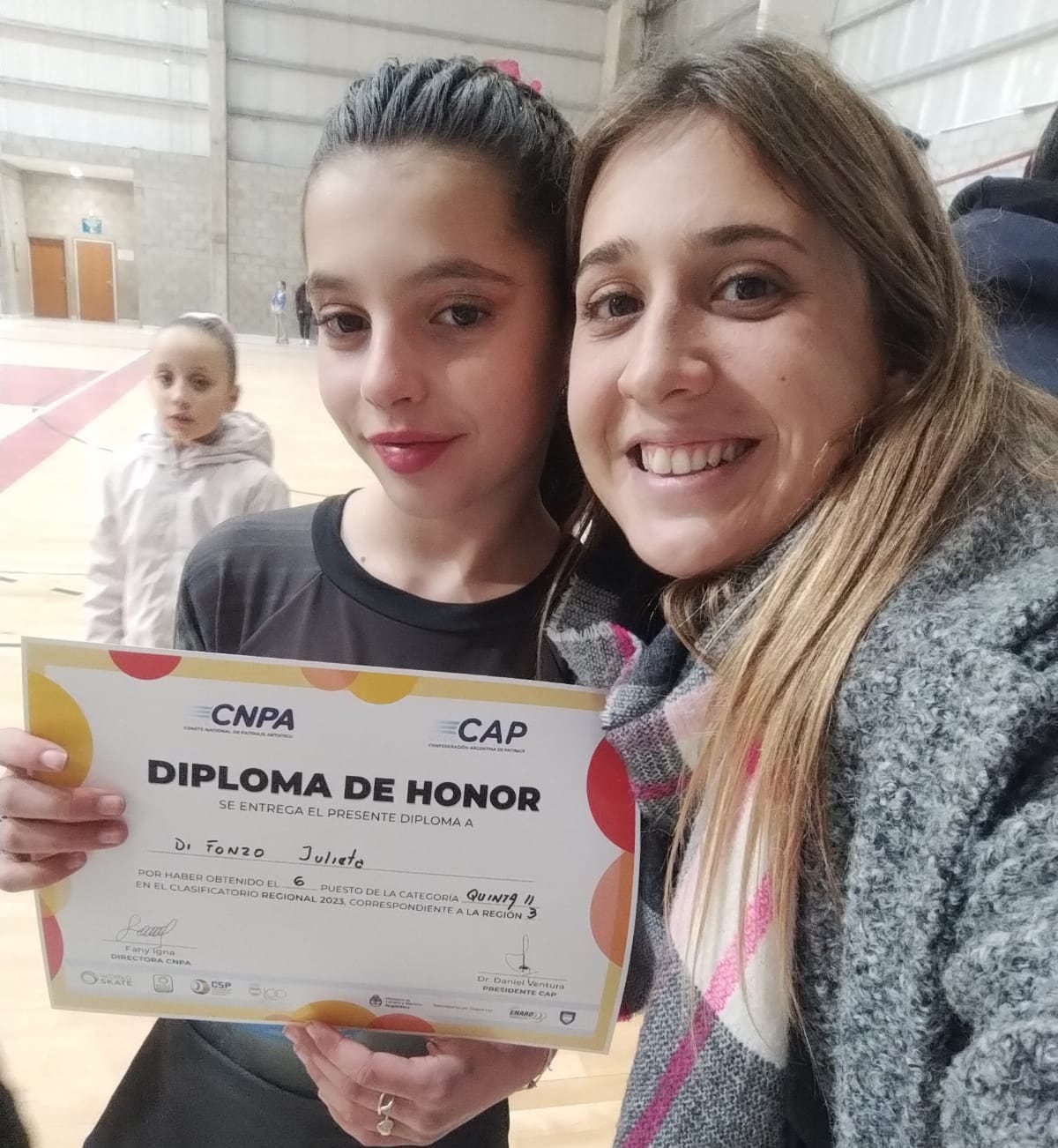 patinadoras del Club Colegiales en el Torneo Regional de Copas de Patín Artístico