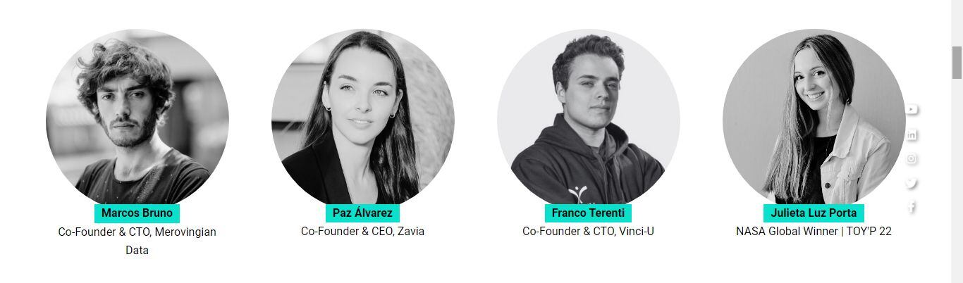 Los speakers de la Experiencia Endeavor Cuyo 2022.