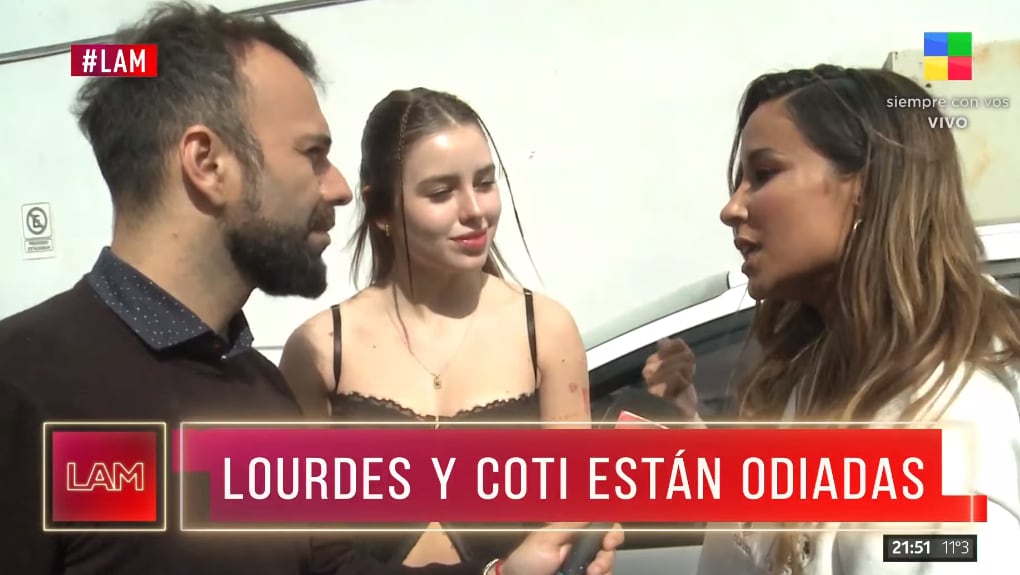 Lourdes Sanchez y Coti Romero cara a cara