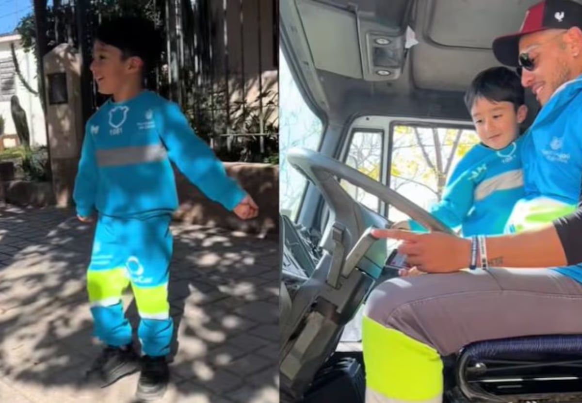 Un niño sorprendió a los recolectores de basura con su fanatismo: el tierno video en Córdoba