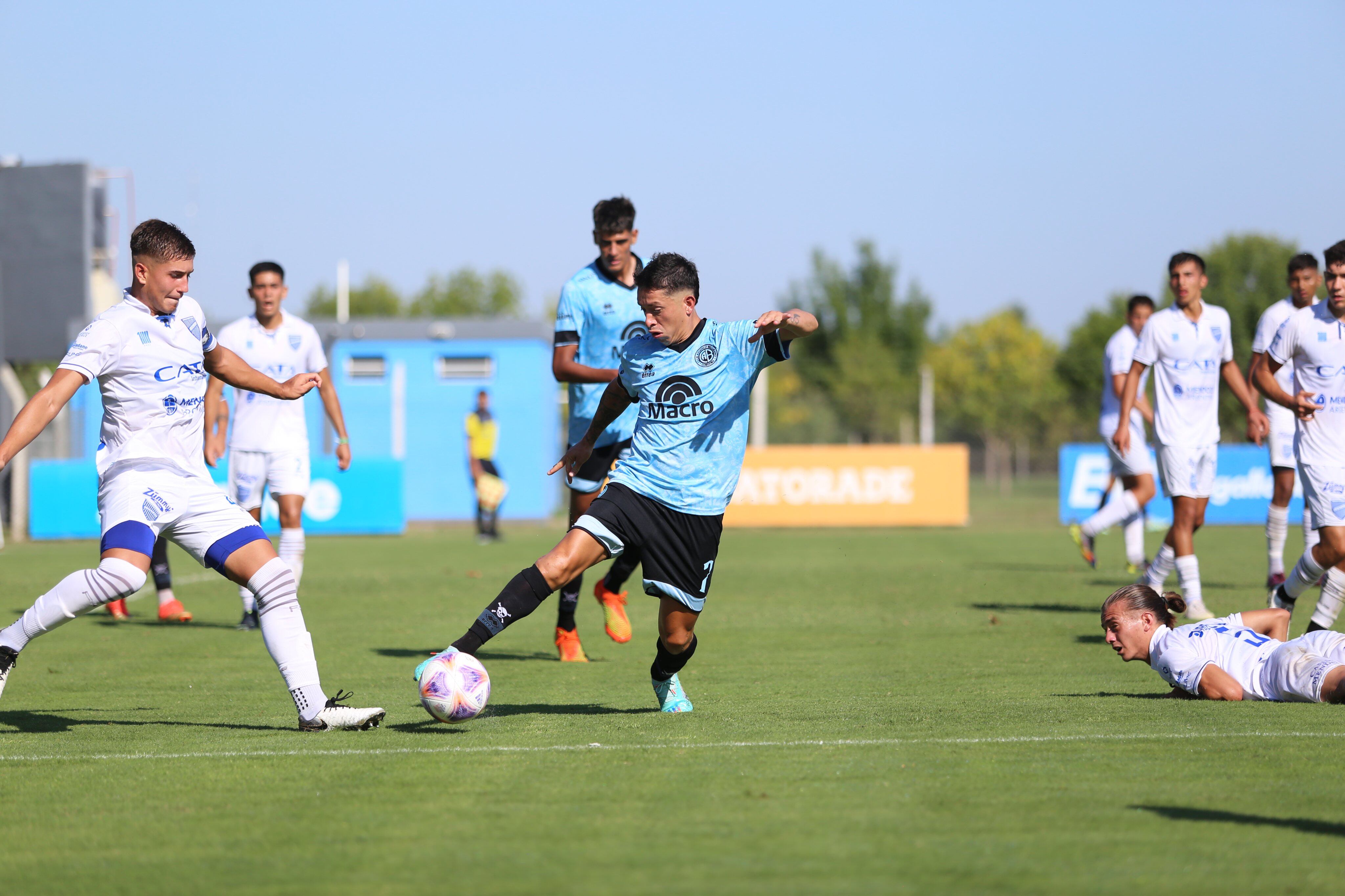 Mariano Miño tuvo una buena actuación en el triunfo de la Reserva de Belgrano ante Godoy Cruz el pasado sábado. (Prensa Belgrano)