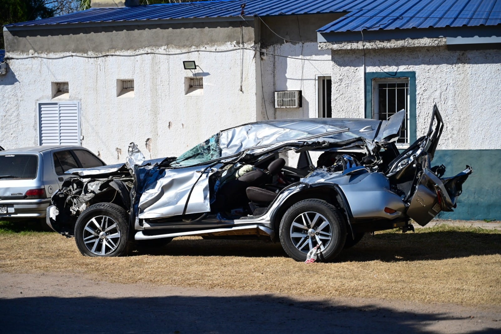 Un camión chocó a un auto en La Playosa.