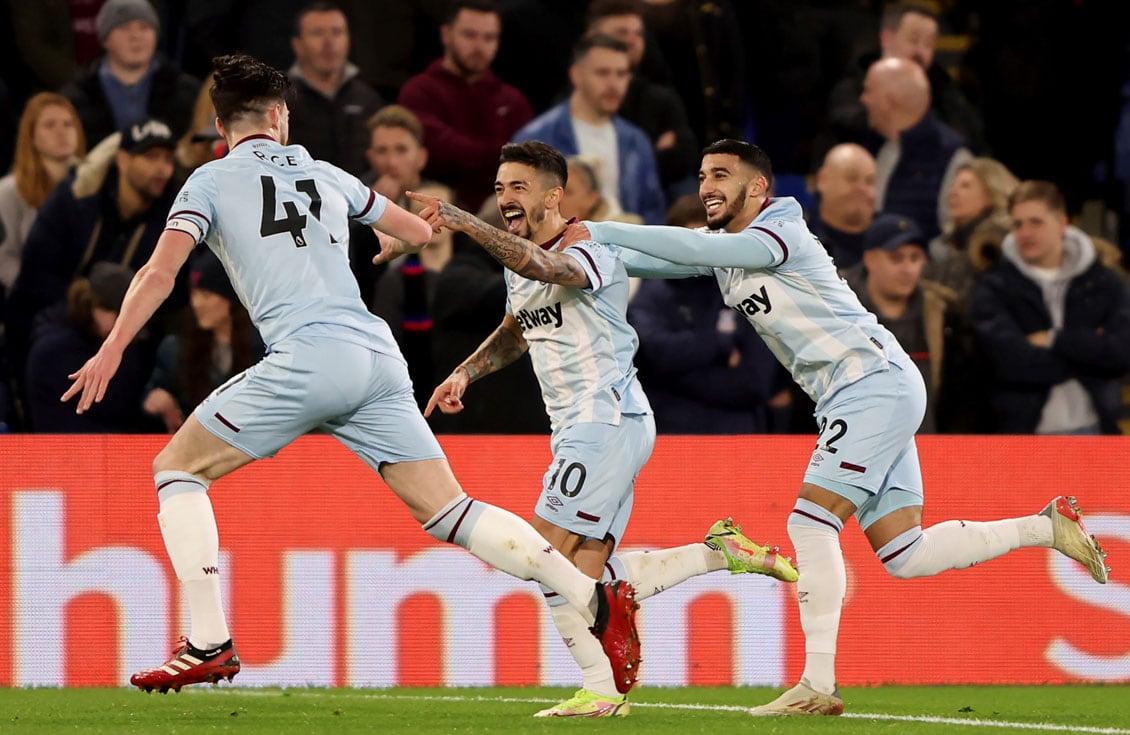 Manuel Lanzini avanzó con su equipo a los cuartos de final de la UEFA Europa League.