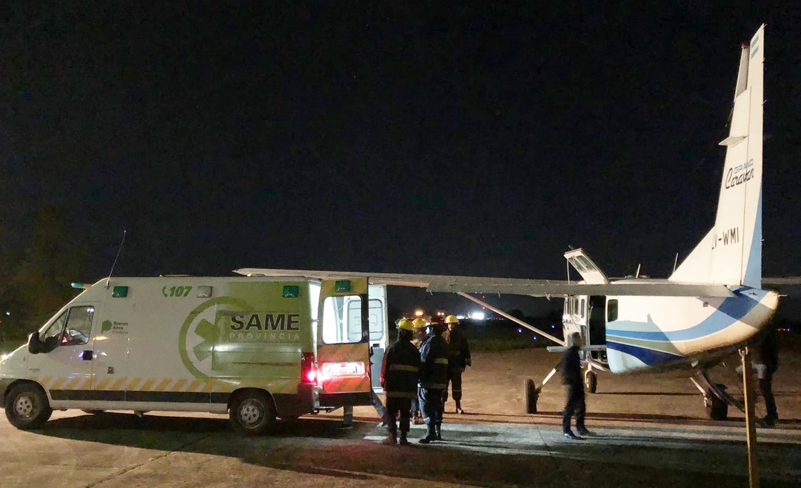 Partió Desde Tres Arroyos un vuelo sanitario hacia el Hospital Italiano de La Plata