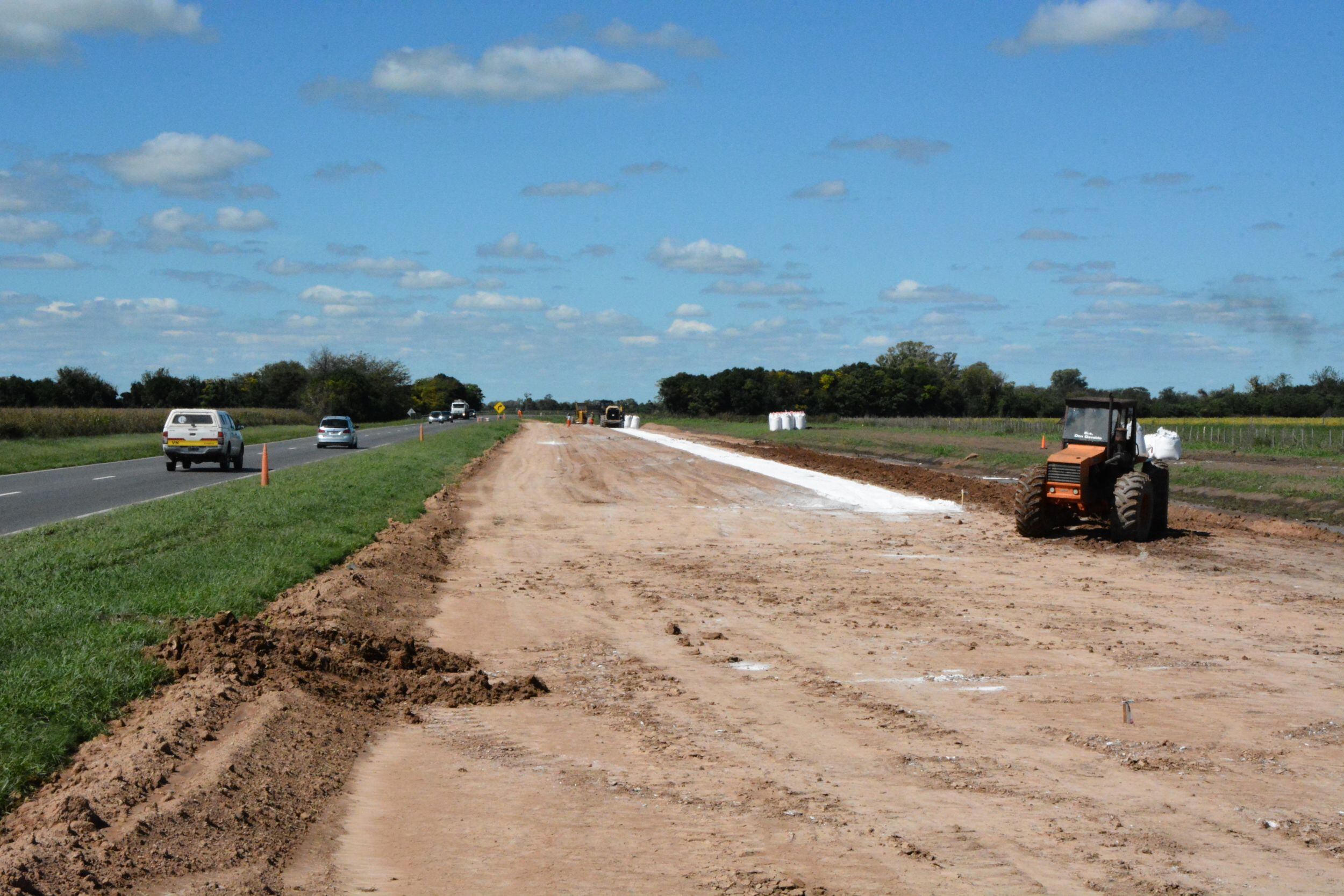 Obra de la ruta 34 en Sunchales