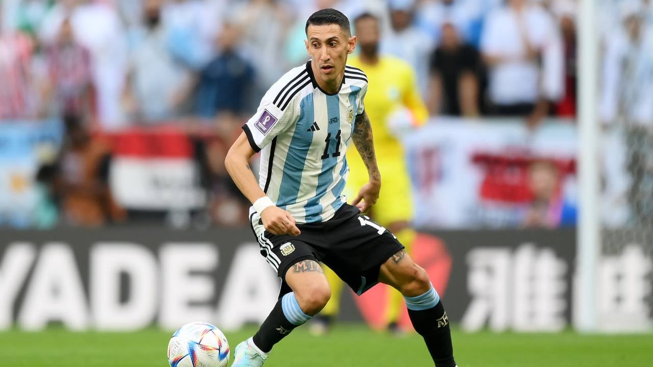 Ángel Di María viajó a Qatar disputó la Copa del Mundo con Argentina por cuarta vez en su carrera.