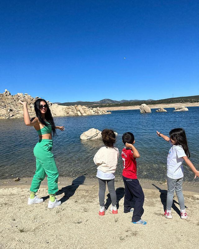 Georgina Rodríguez enamoró junto a sus hijos.