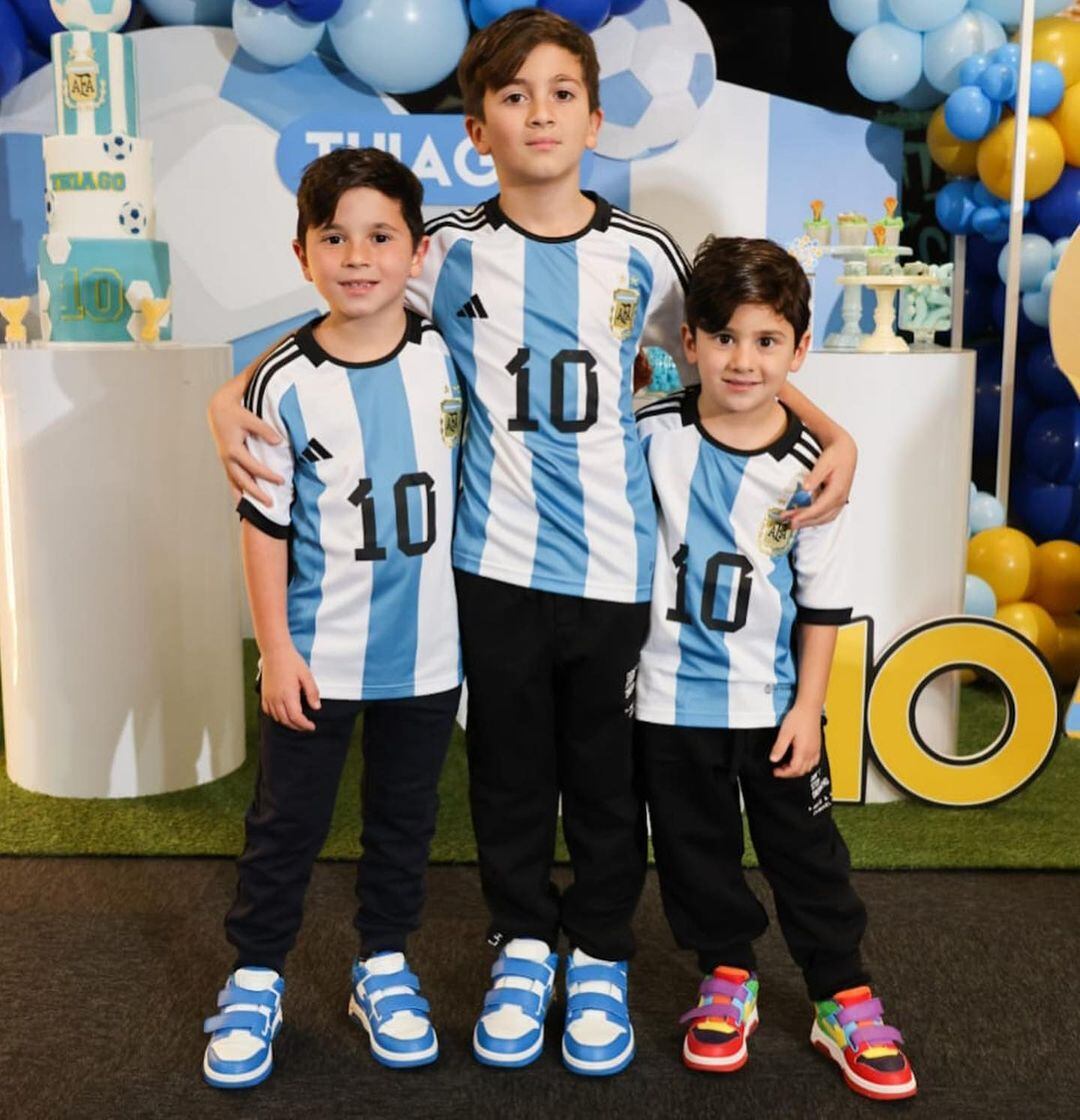 Mateo Messi, Thiago Messi y Ciro Messi, la inspiración dentro y fuera de la cancha de Lionel Messi.