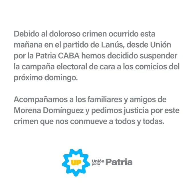 UXP suspendió la campaña.