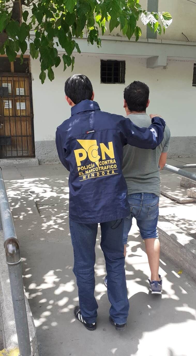 El narcotraficante detenido en el barrio Constitución de San Rafael.