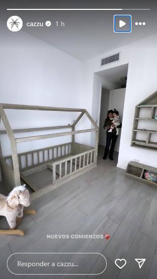 Así es la nueva habitación de Inti, la hija de Cazzu y Christian Nodal