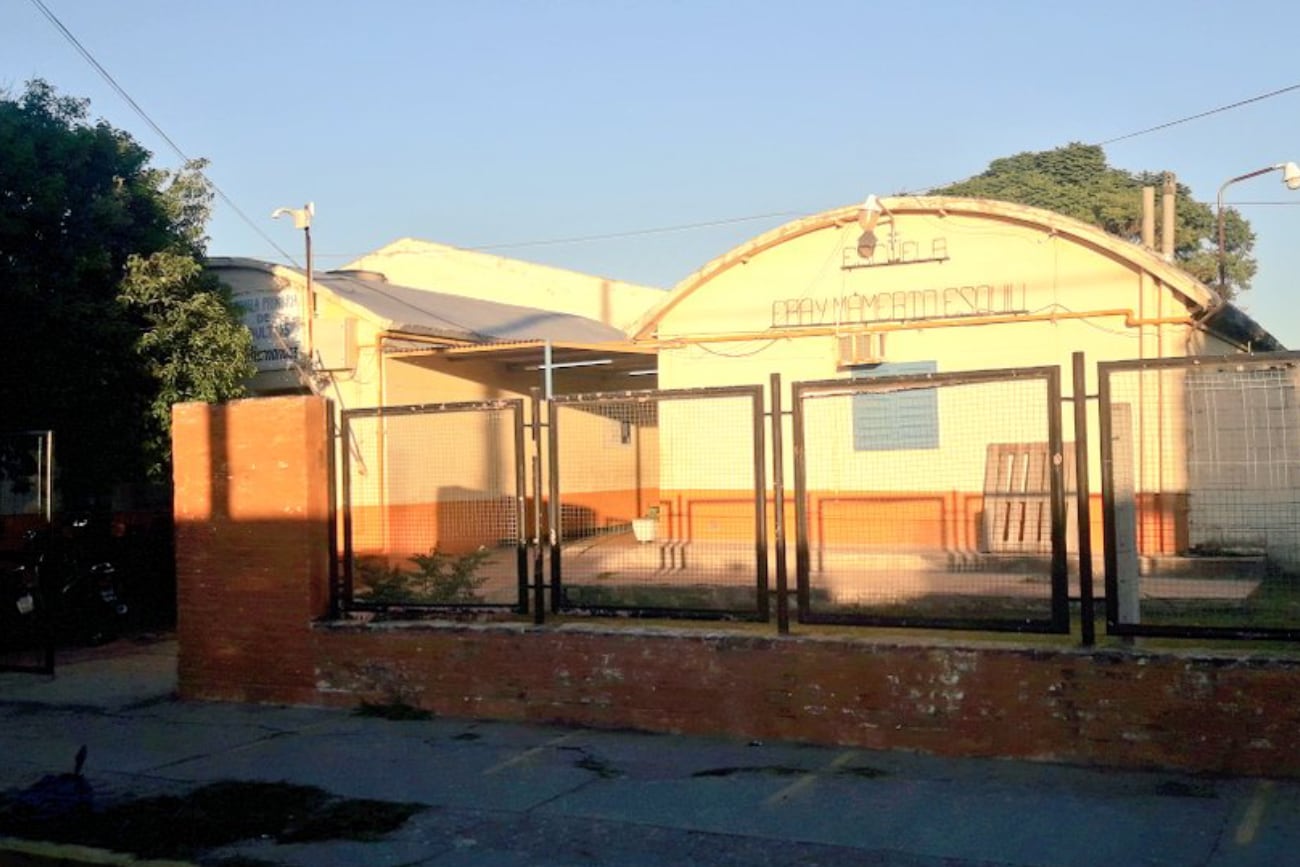 La escuela Fray Mamerto Esquiú de barrio Yofre Norte (Gentileza Javier Sassi).