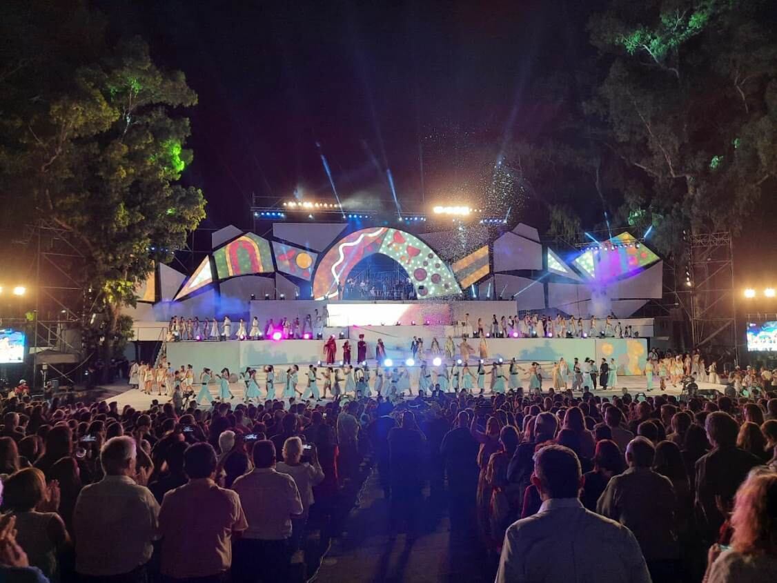 La Vendimia de San Rafael regresó al teatro griego Chacho Santa Cruz. 