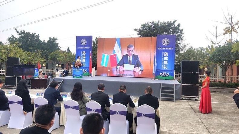 Independiente Rivadavia inauguró su Ciudad Deportiva en China.