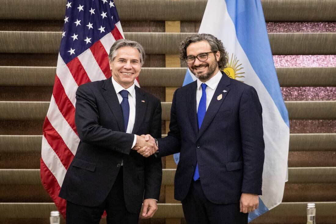 Cafiero también se reunió con el secretario de Estado de Estados Unidos, Antony Blinken, en los márgenes del encuentro de Ministros de Relaciones Exteriores del G20 que se desarrolla en Bali, Indonesia.