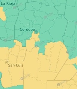 Alerta amarilla por tormentas intensas para Córdoba este martes 4 de marzo.