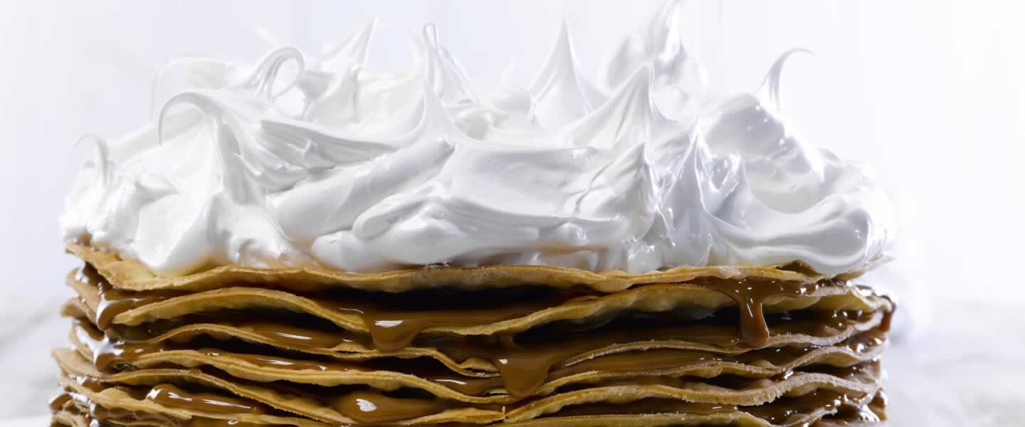 Milhojas de dulce de leche