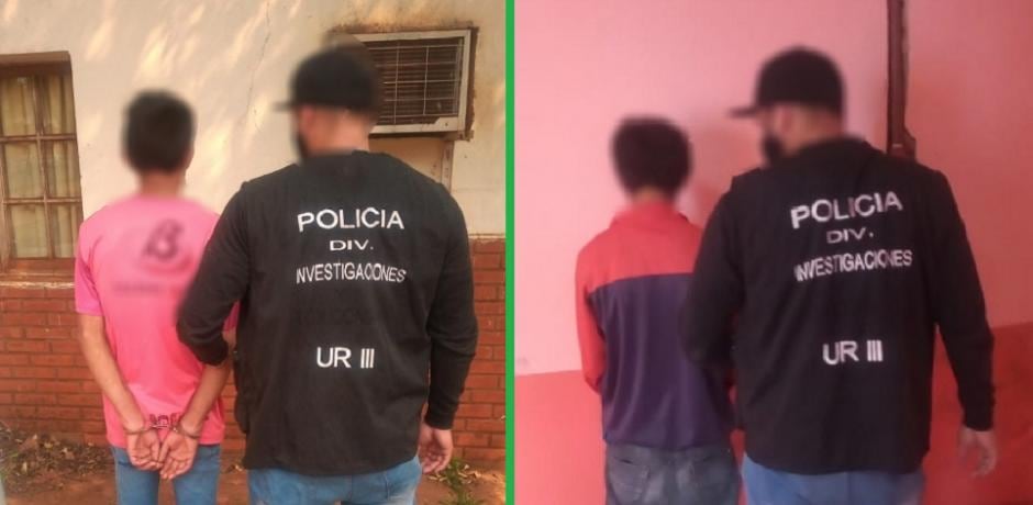 Terminaron detenidos tras intentar robarle un motovehículo a un hombre.