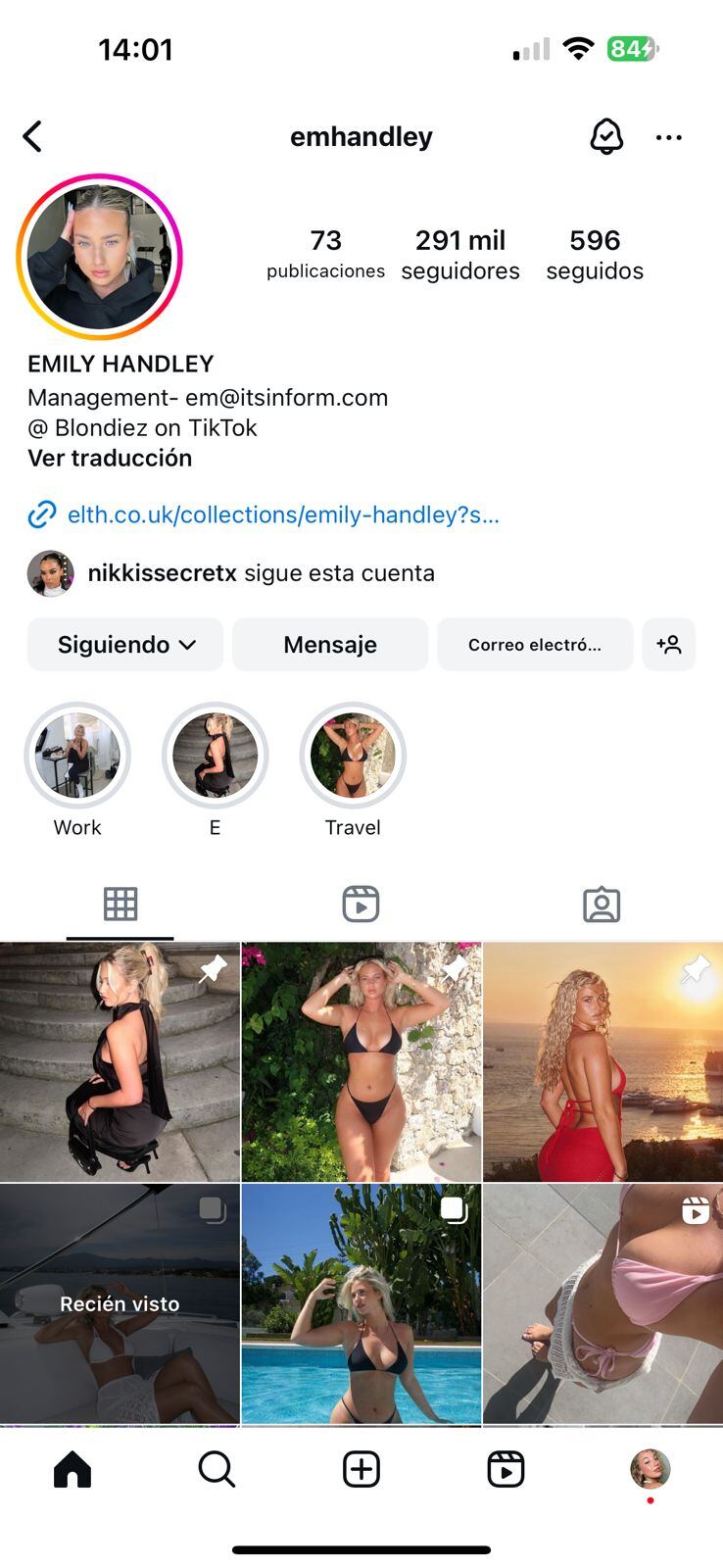 Una de las influencers que más sigue Juli Celsi.