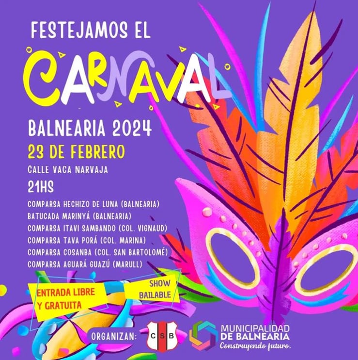 Las comparsas que se presentará en el festival.