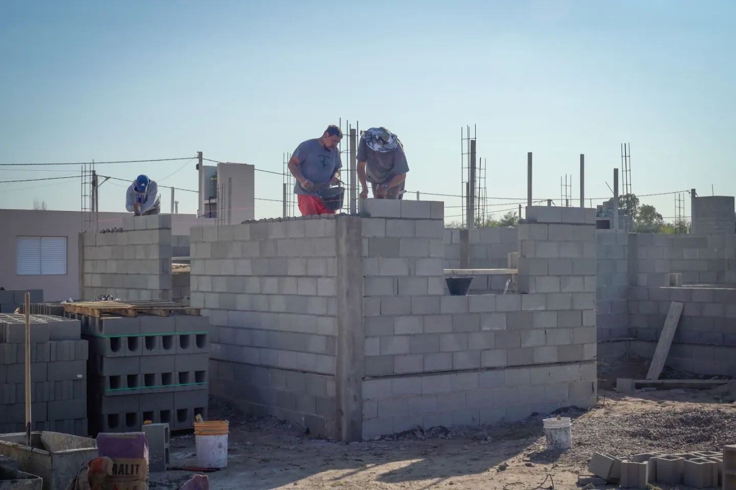 Viviendas en construcción Plan Casa y Casa Social Arroyito