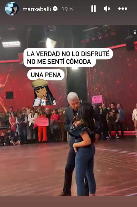 Marixa Balli confesó haberse sentido incómoda en el "Bailando". (Instagram Marixa Balli)