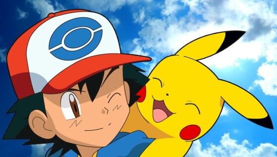 Ash y Pikachu, amigos inseparables.