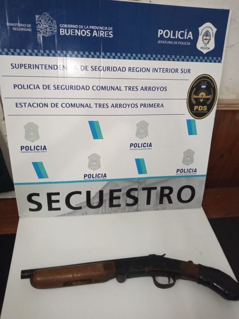 Aprehendido por tenencia de arma de fuego