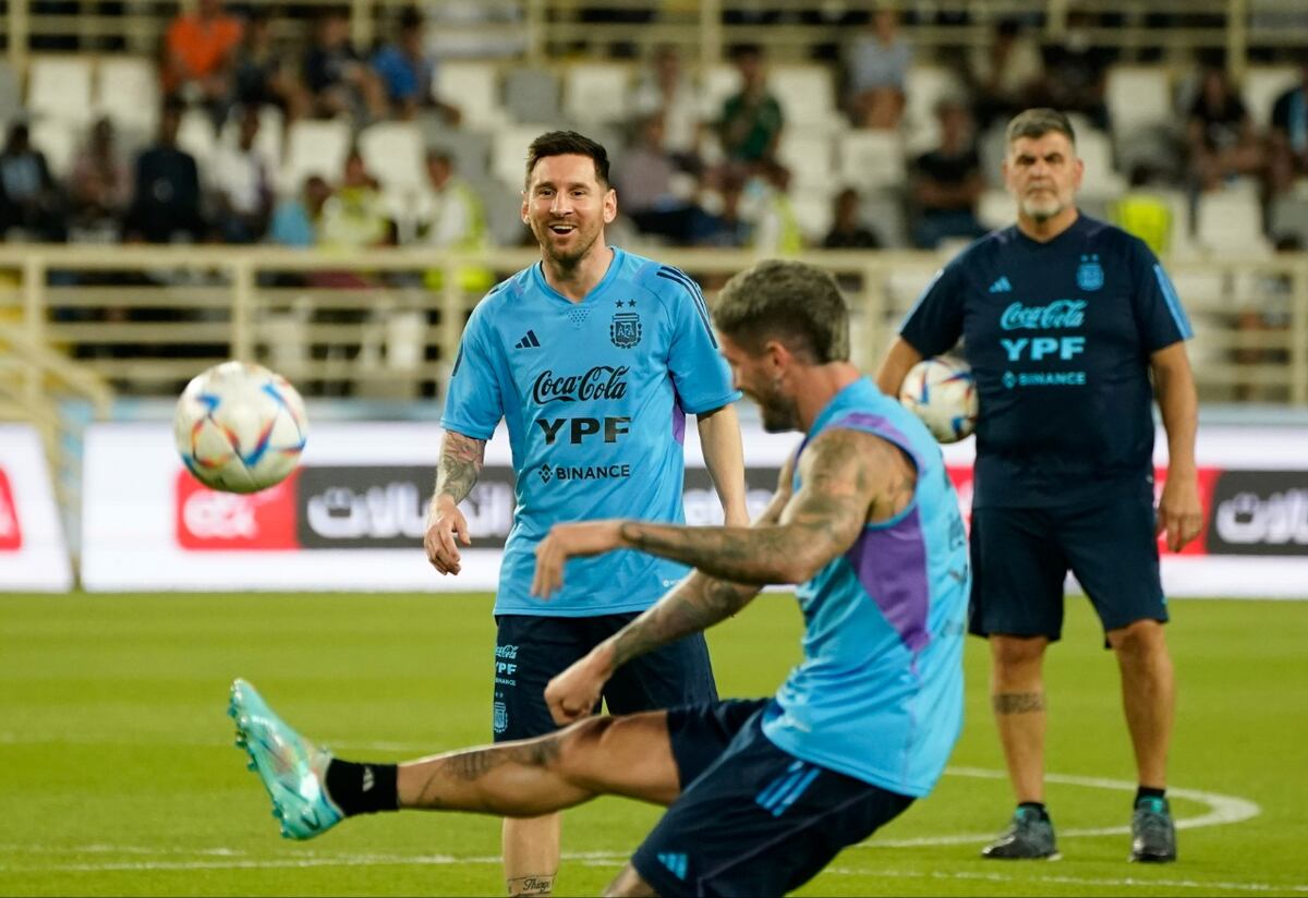 Mundial de Qatar 2022: la Selección Argentina se entrenó a puertas abiertas antes de su último amistoso